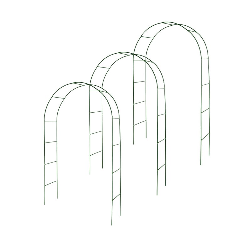 3 Arches de jardin métallique pour plantes grimpantes