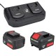 Batteries et chargeur double super rapide batterie 18V