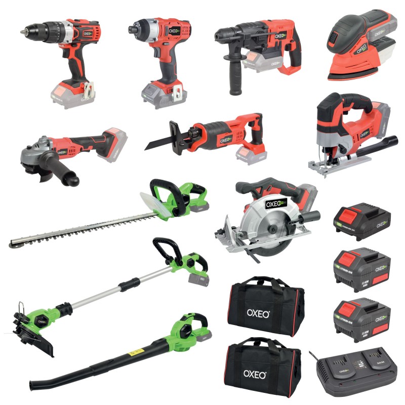 18V Elektrowerkzeug-Set für Heimwerker und Garten