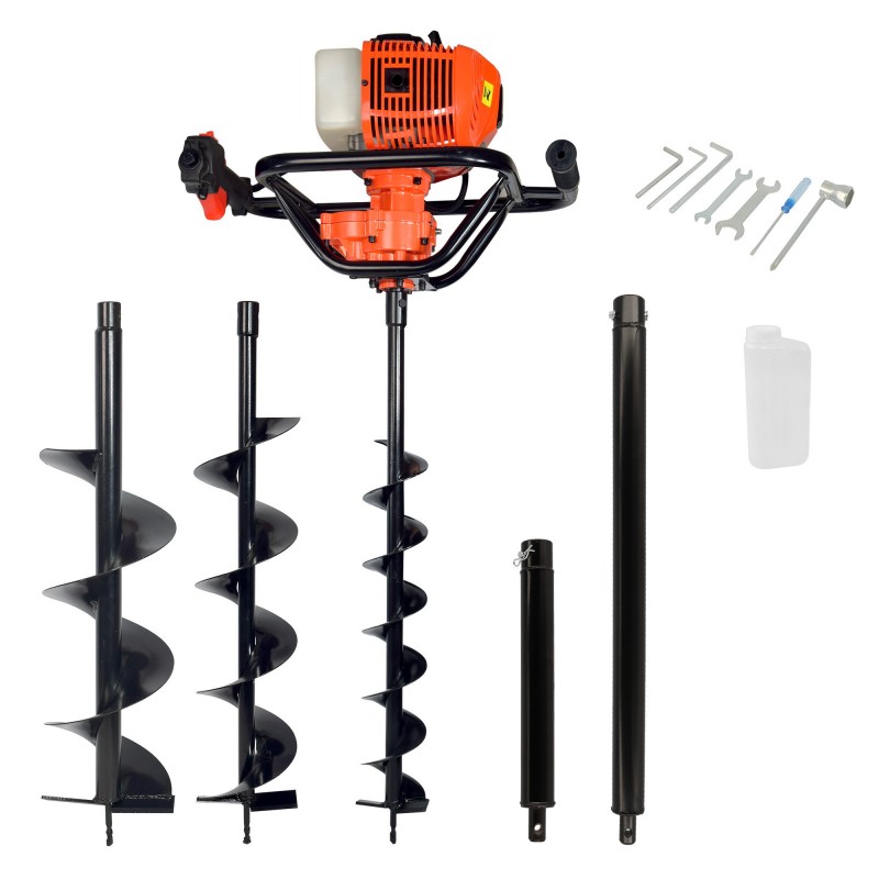 Thermal auger 3 bits and 2 extensions