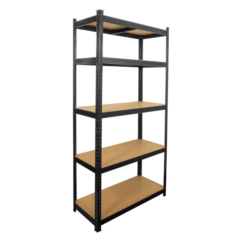 Prateleira modular para serviço pesado - preto - metal
