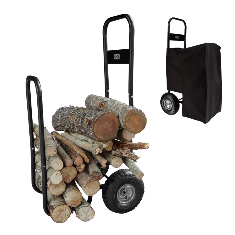 Carro de troncos con ruedas 80kg