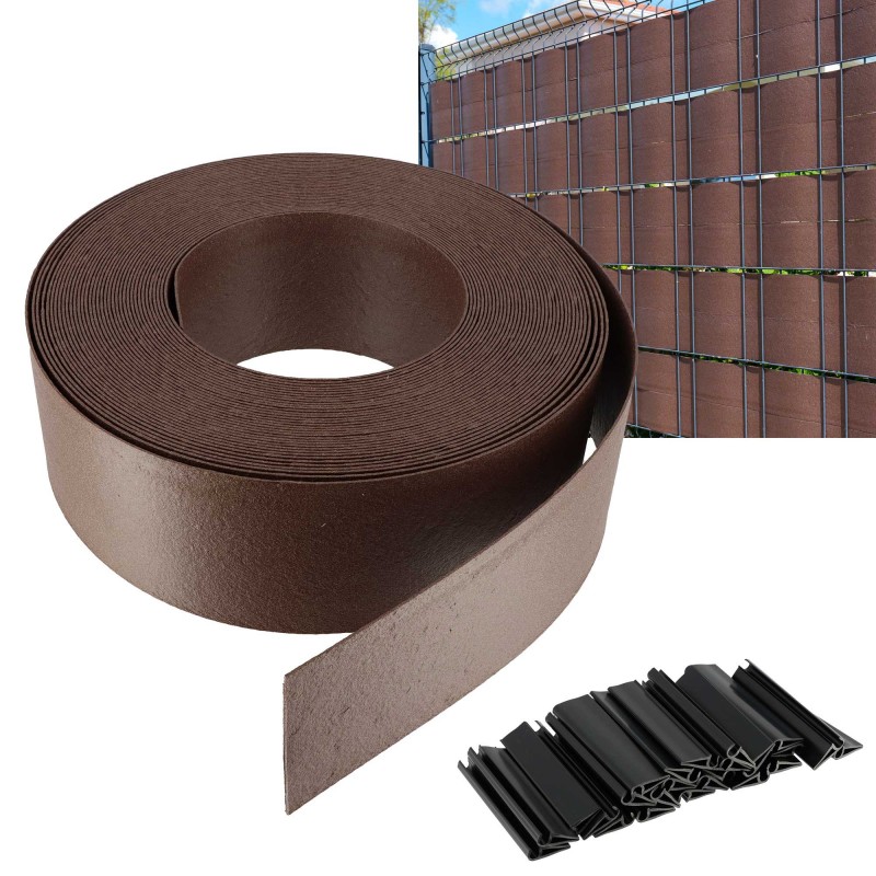 Brown privacy screen