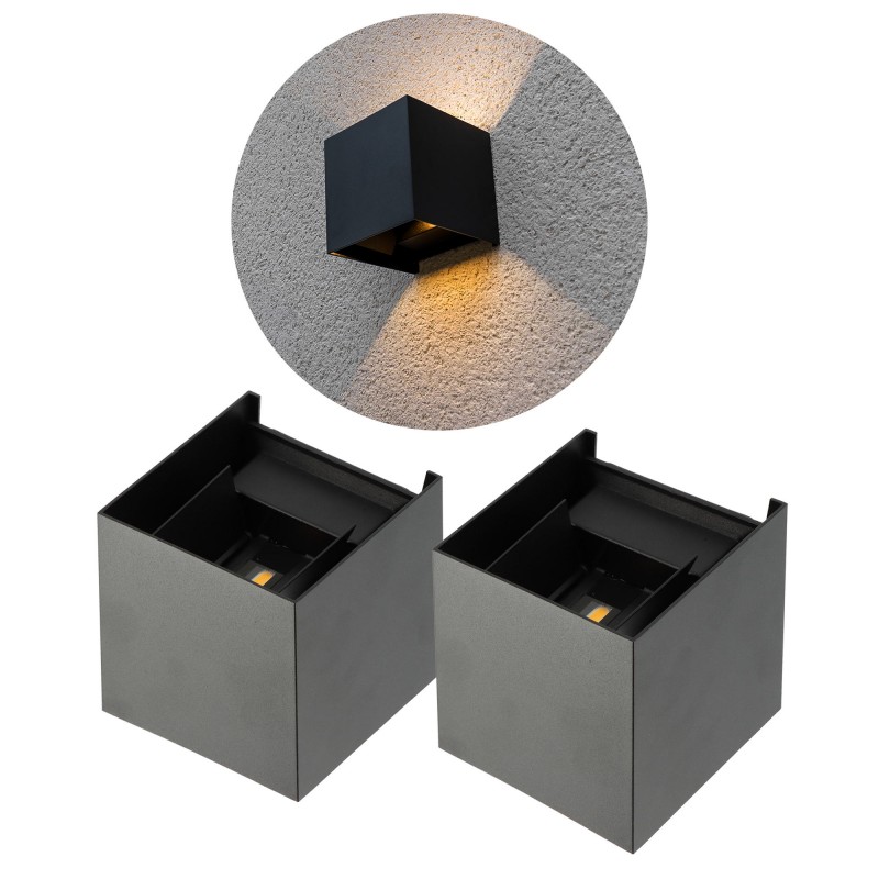 2 luci a parete a LED