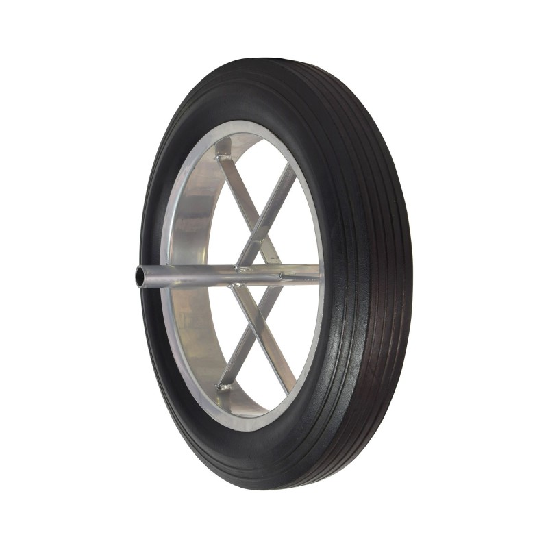Roue de brouette increvable axe 242mm