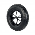 Inflatable wheelbarrow wheel