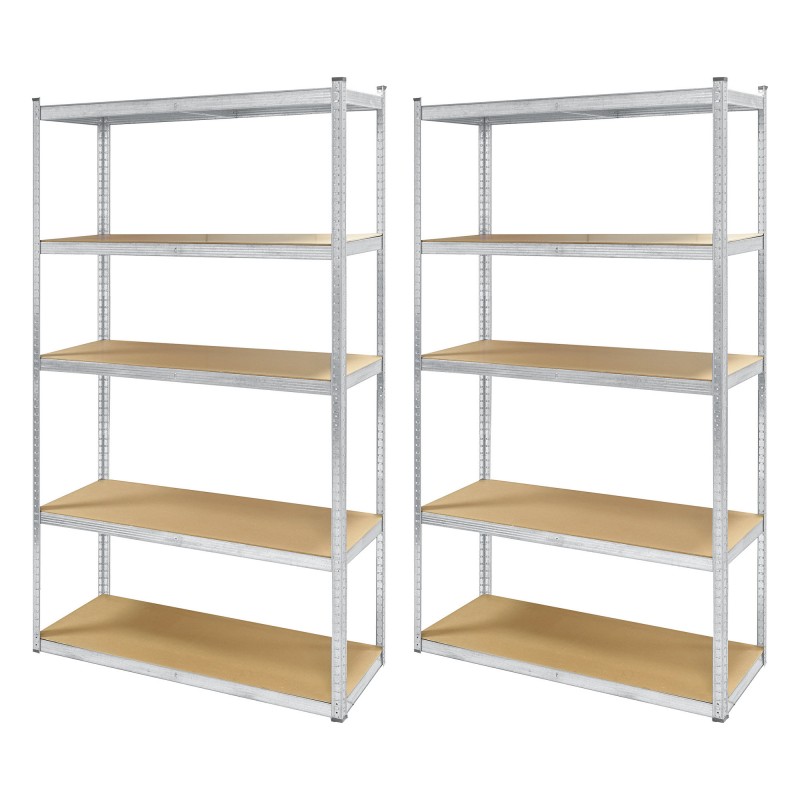 Set di 2 grandi scaffali in metallo XXL
