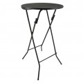 Mesa alta plegable 60 cm negra