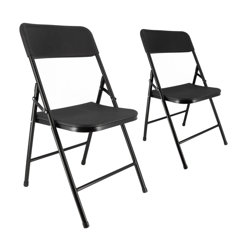 Chaises pliantes noires