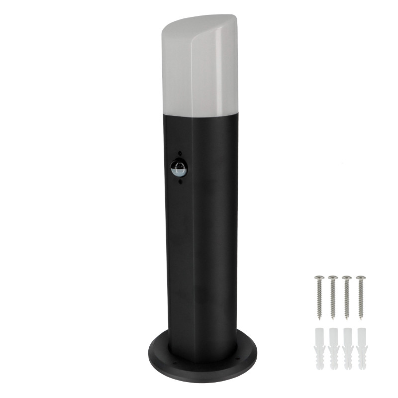 Poste de iluminação exterior com sensor de movimento, altura 45 cm