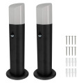2 lampioni da esterno con sensore di movimento, altezza 45 cm