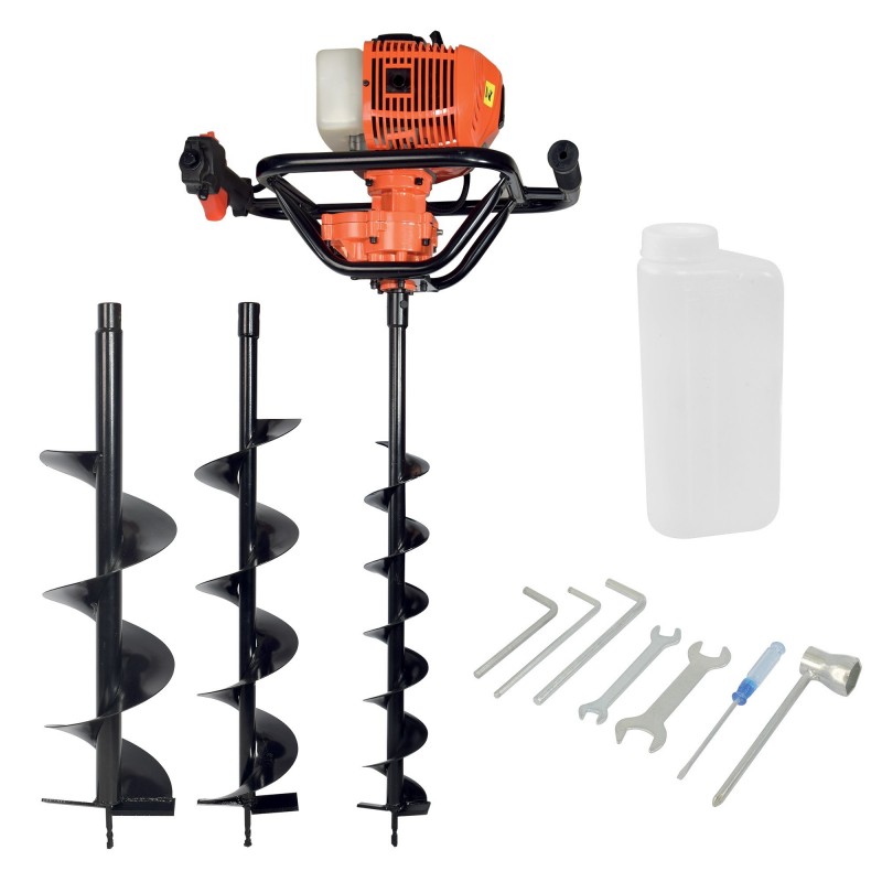 Tarière thermique professionnelle 3 mèches