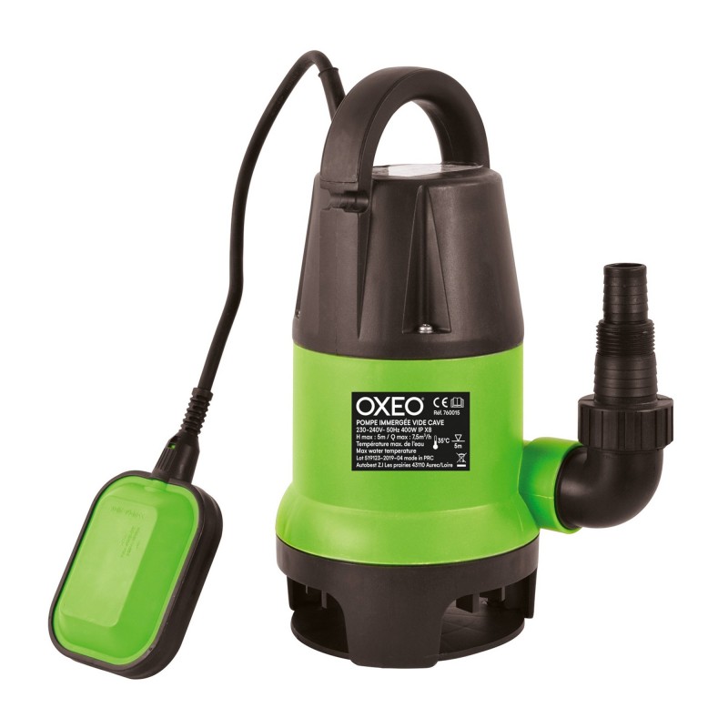 Pompe vide cave 400W eaux chargées