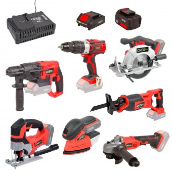 Packung mit elektrischen Heimwerkerwerkzeugen