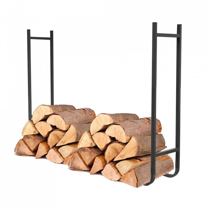 Outdoor log rack